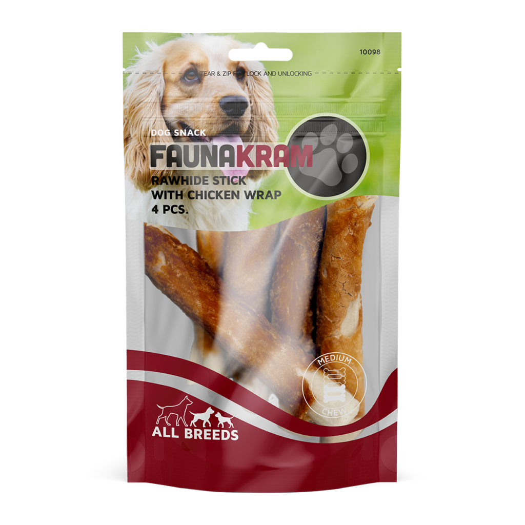 Faunakram 150g Rawhide Sticks With Chicken Wrap (10098) | FAUNAKRAM Pet ...