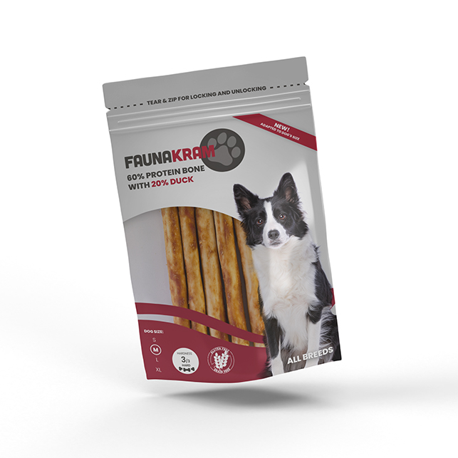 Faunakram 150 g Protein bone w. duck (M) | FAUNAKRAM Pet Food