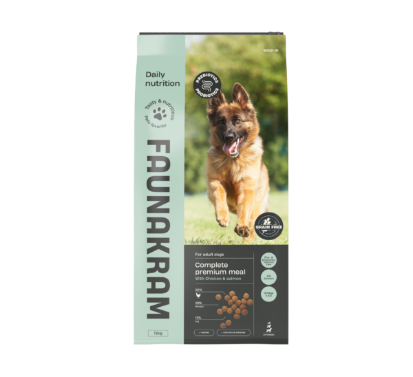 Faunakram PRO BIOT. 12kg DOG GF Chicken & Salmon 28-13 (10102-10)