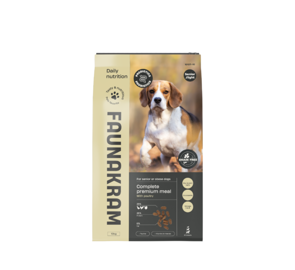 Faunakram PRO BIOT. 10kg Senior /Light GF Poultry 26-8 (10107-10)