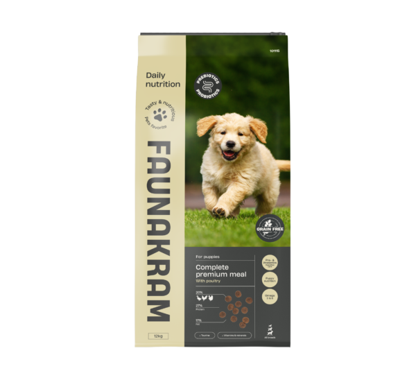 Faunakram PRO BIOT.12 kg. Puppy GF Poultry 27-17 (10115)