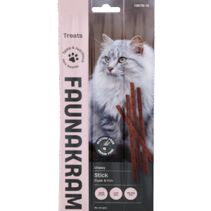 Faunakram GF duck & cod cat snack XL stick 3x6gr. (10679-15)