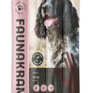 Faunakram 4x12g. GF dog snackstick 57% Duck & 10% Cod (10840-20)