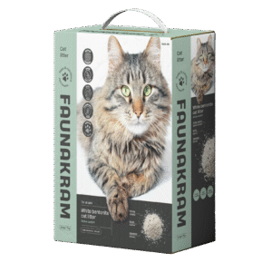 Faunakram 8L Pure White Bentonite Cat Litter active carbon (10414-50)