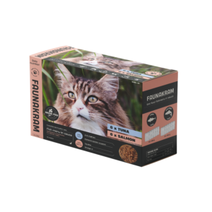 Faunakram 12 x 100g Complete cat wet food fishmenu in sauce 6 x Tuna and 6 x Salmon (10185-05)